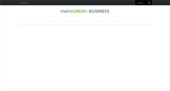 Desktop Screenshot of metrogreenbusiness.com